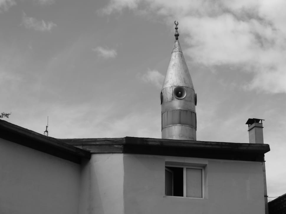 mosque grayscale photo preview