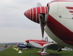 red and gray plane propeller thumbnail