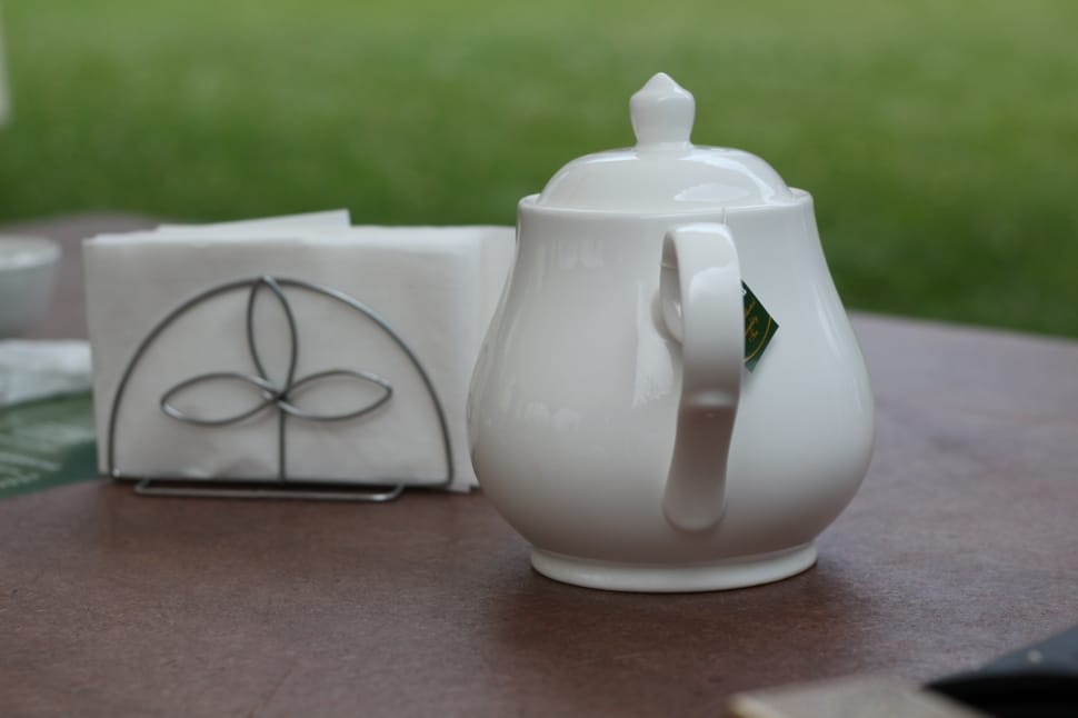 white ceramic teapot m preview