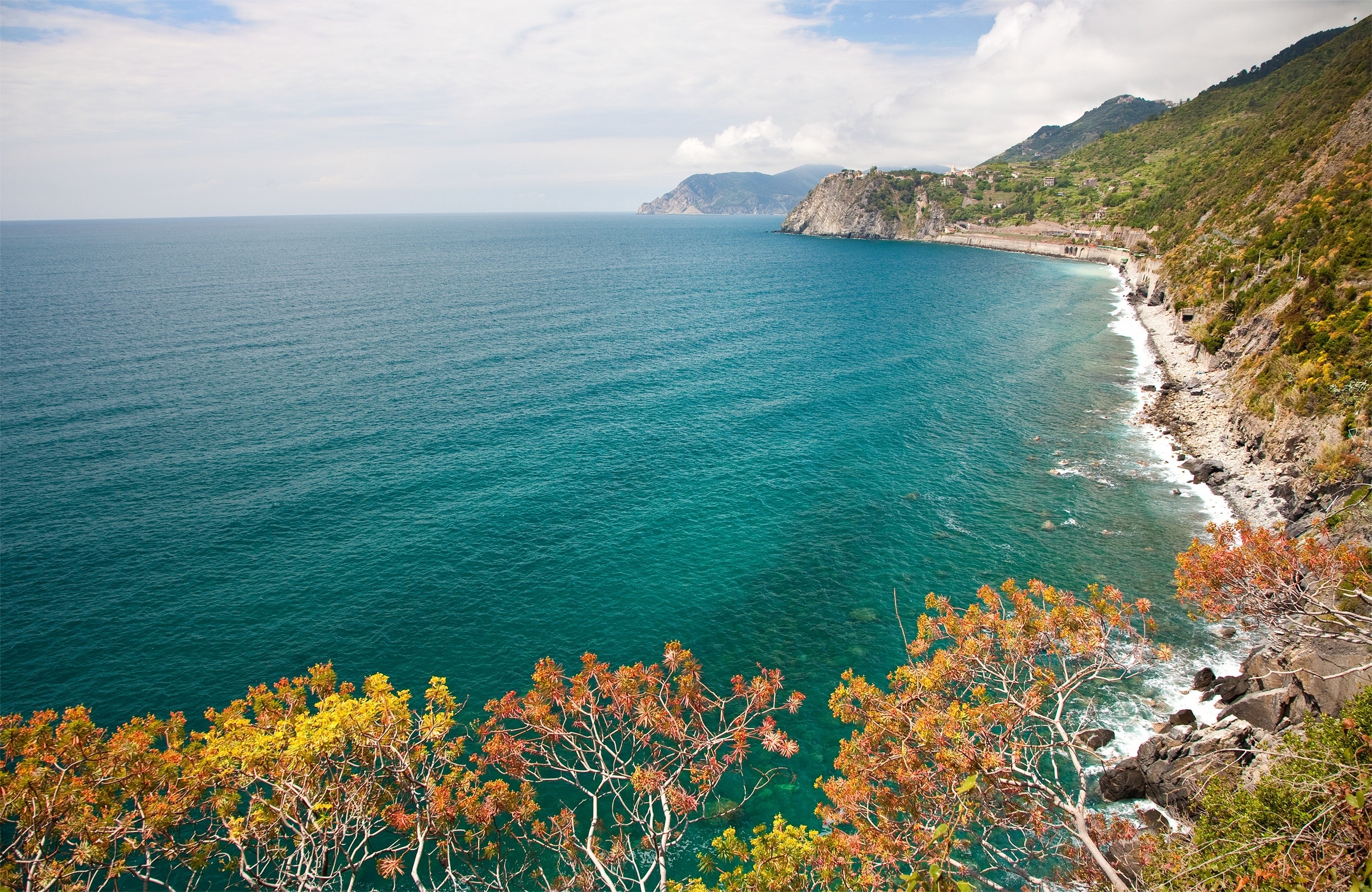 Liguria, Coastline, Panorama, Italian, sea, scenics