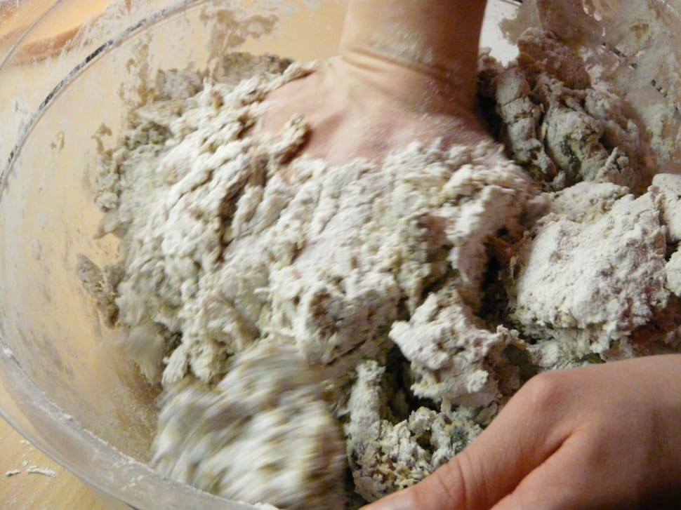 white mixing flour preview