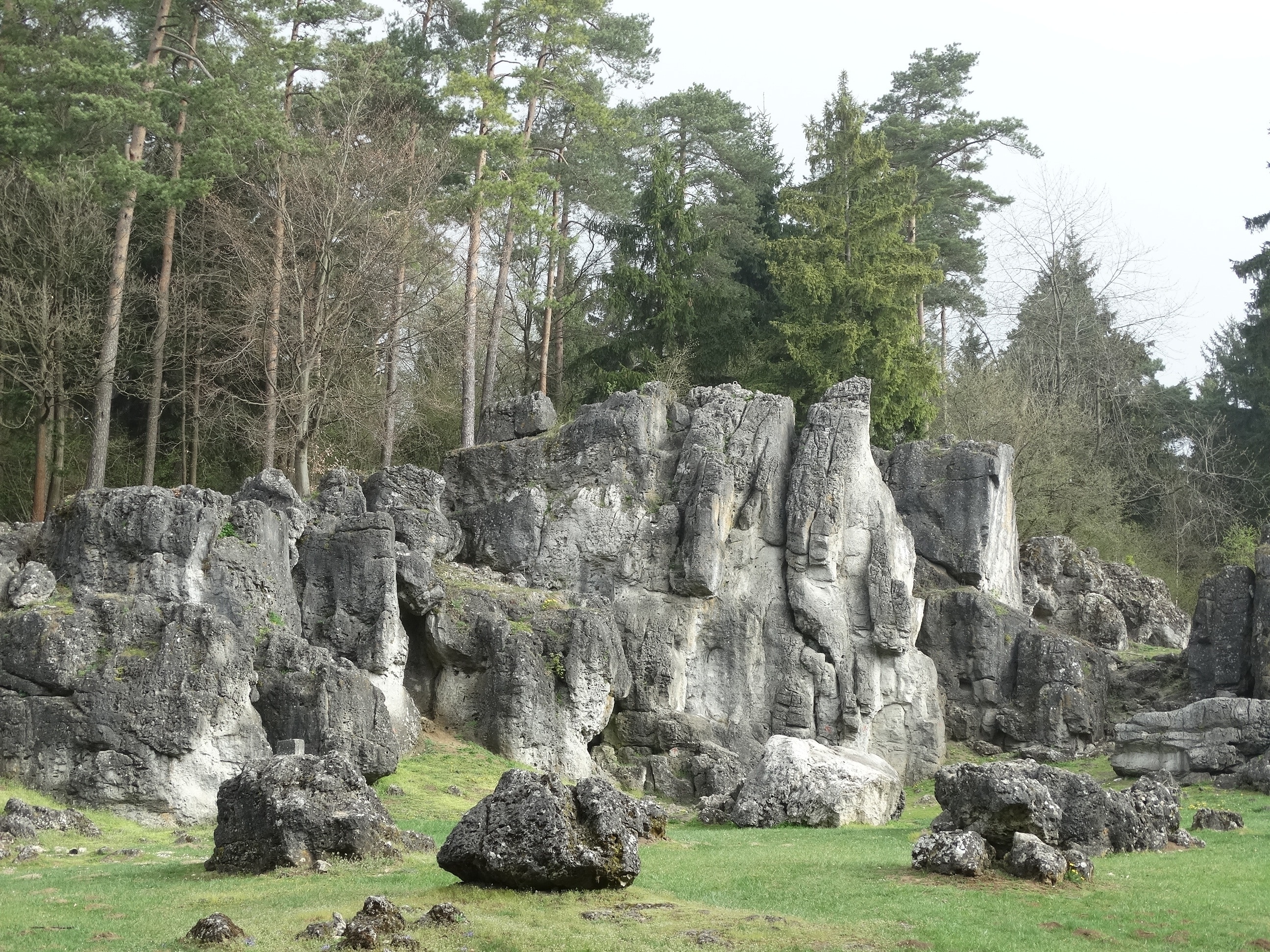 gray rock formation