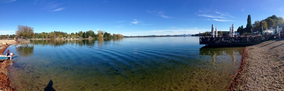 Panorama, Lake, Water, Bank, Blue Sky, sky, reflection preview