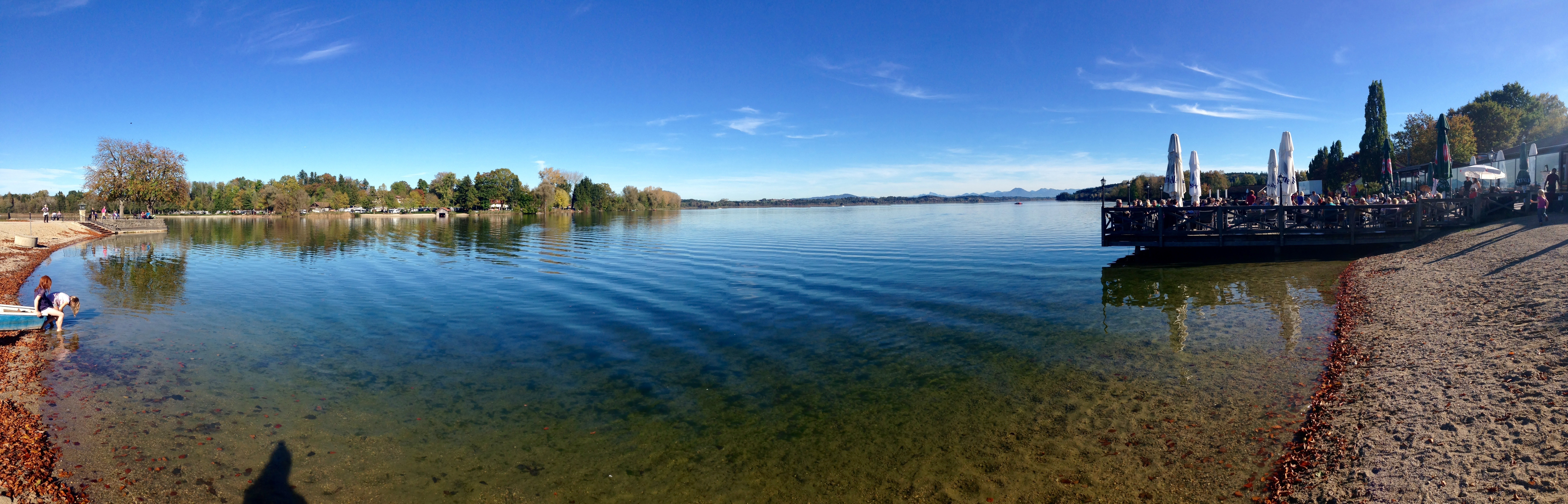 Panorama, Lake, Water, Bank, Blue Sky, sky, reflection