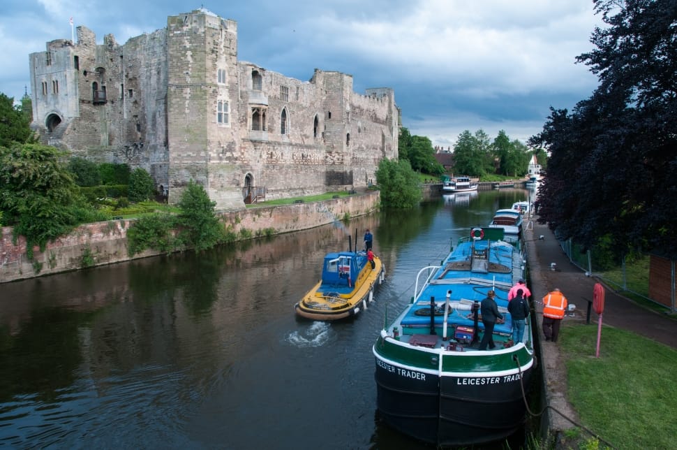 Castle, Barge, Boats, Newark, Trent, nautical vessel, outdoors preview