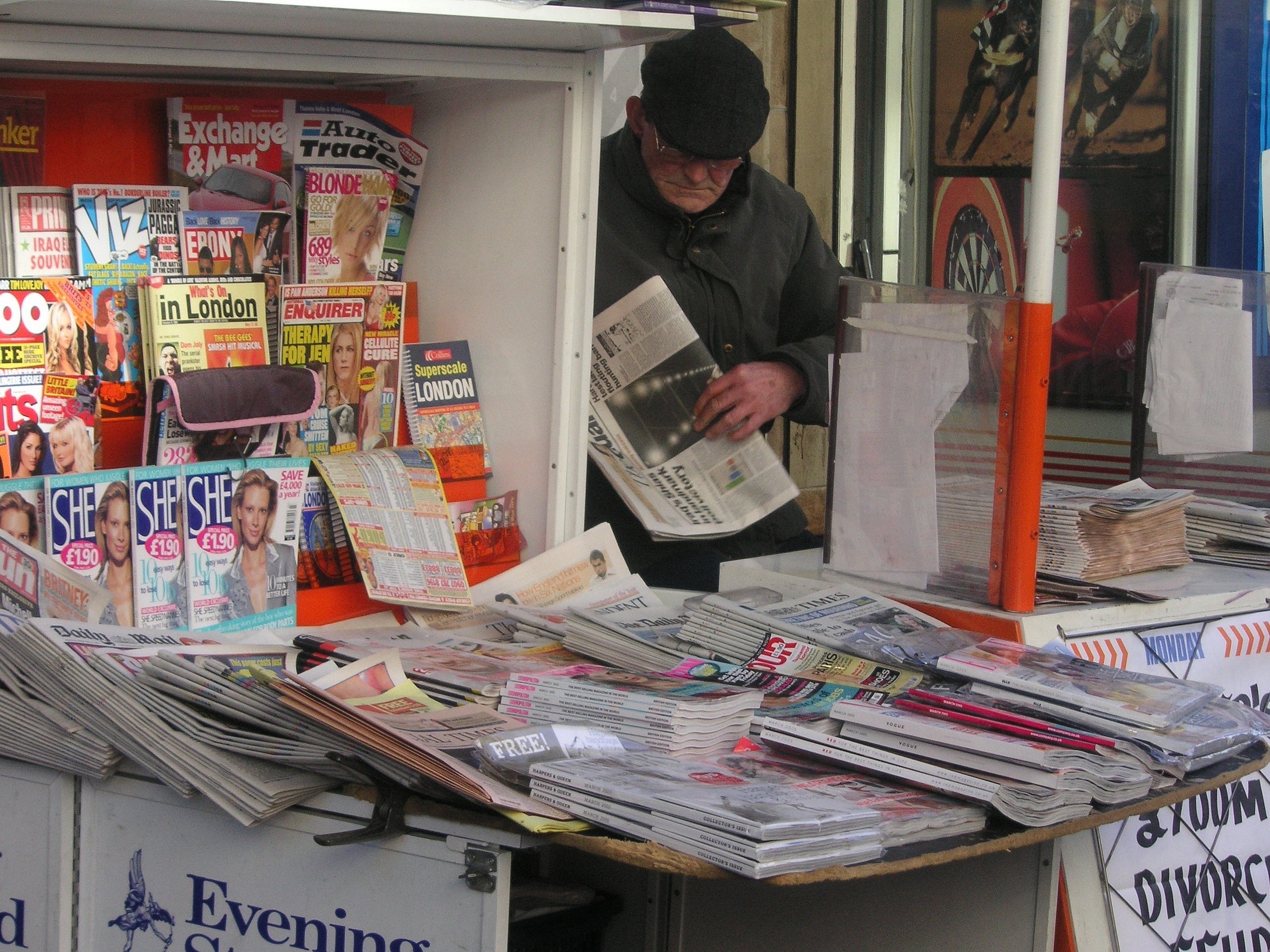 newspaper and magazine lot