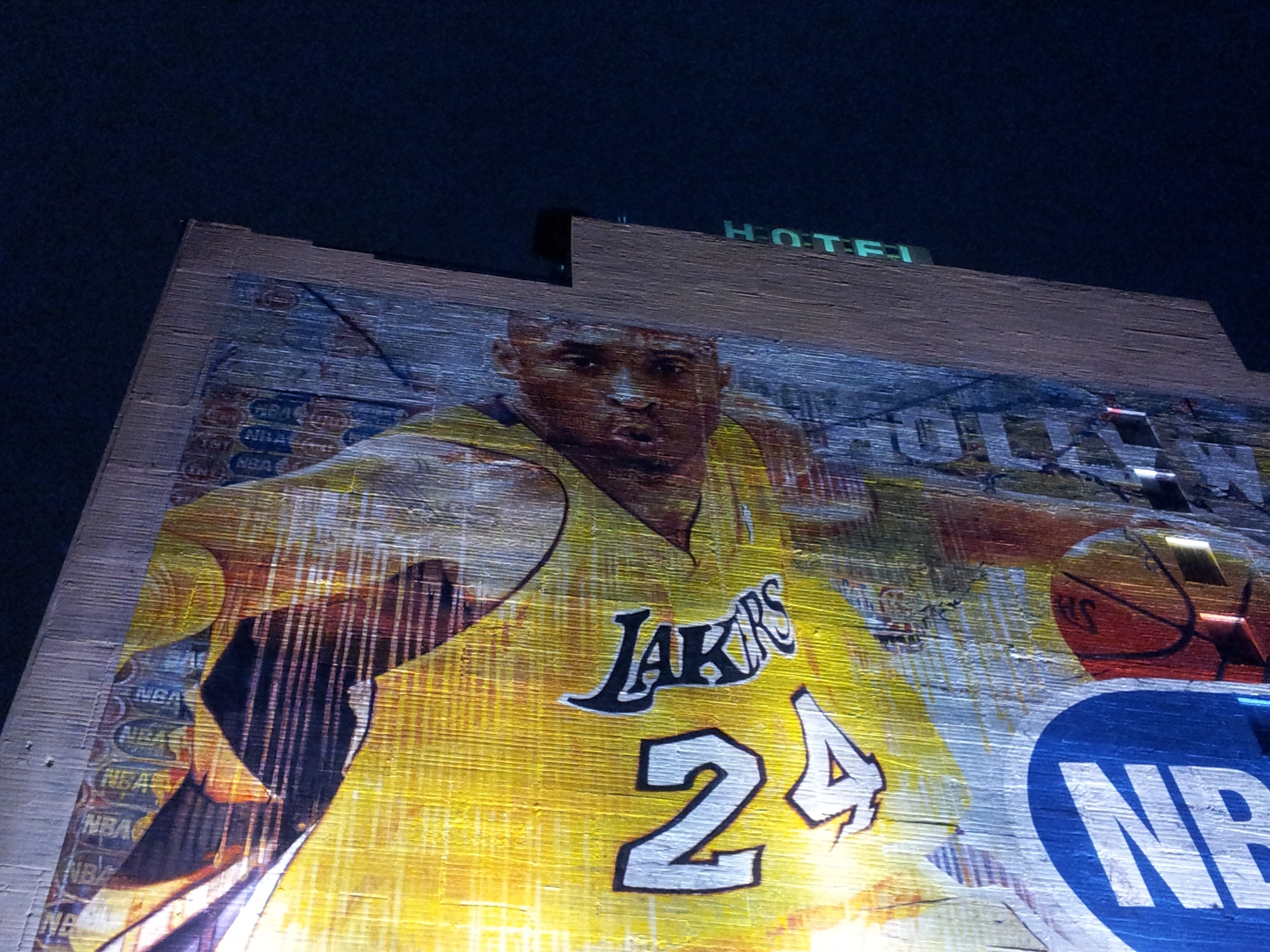 los angeles lakers 24 player poster