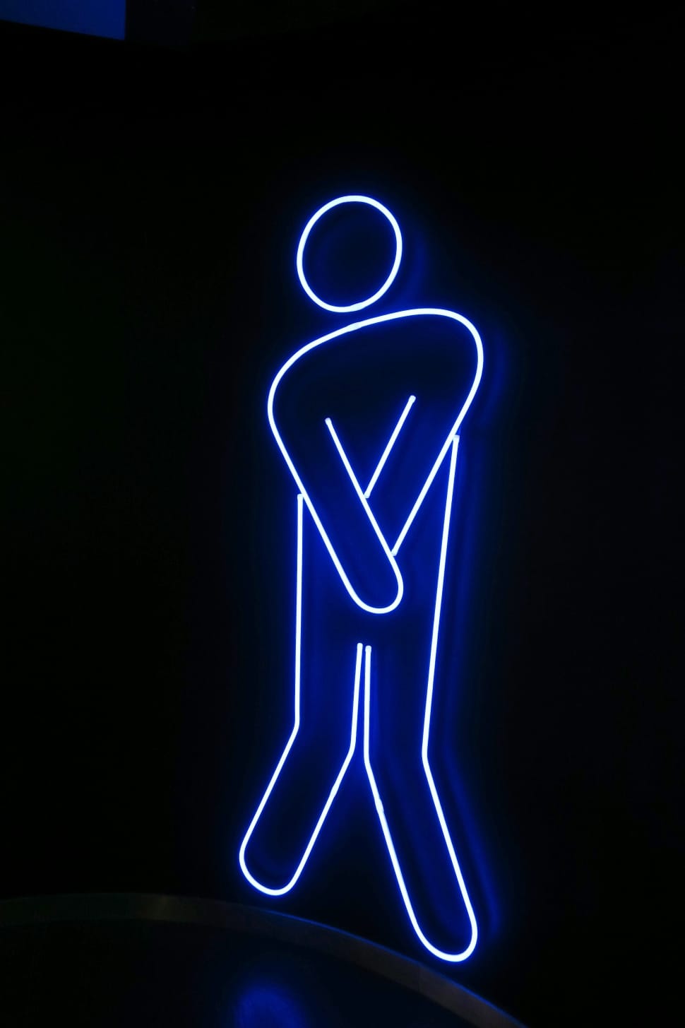 man neon sign