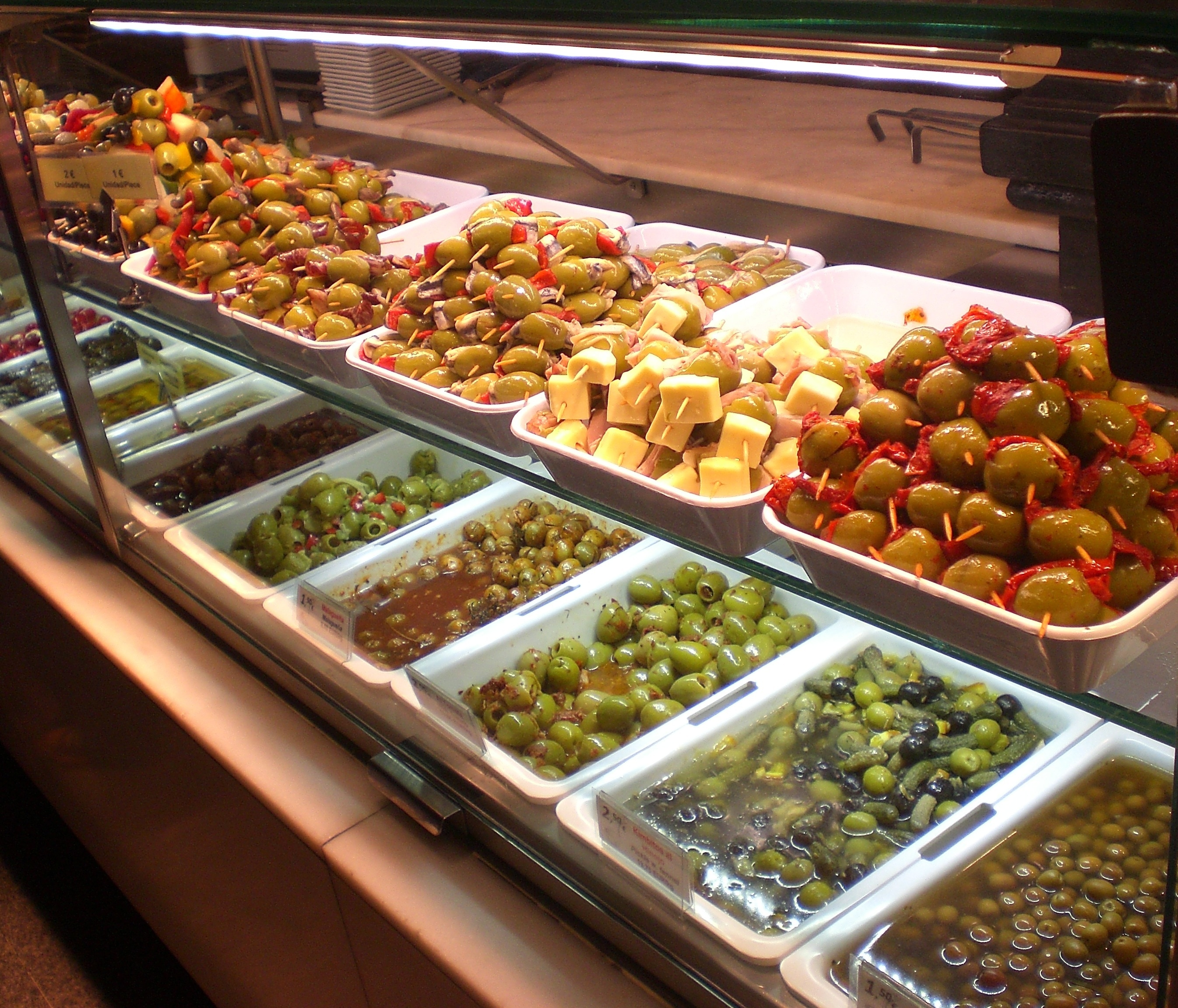 variety flavors of olive
