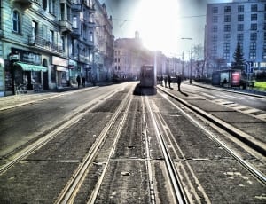tram in the city photo thumbnail