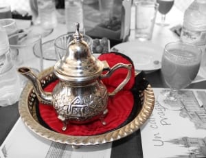 brass middle eastern teapot thumbnail