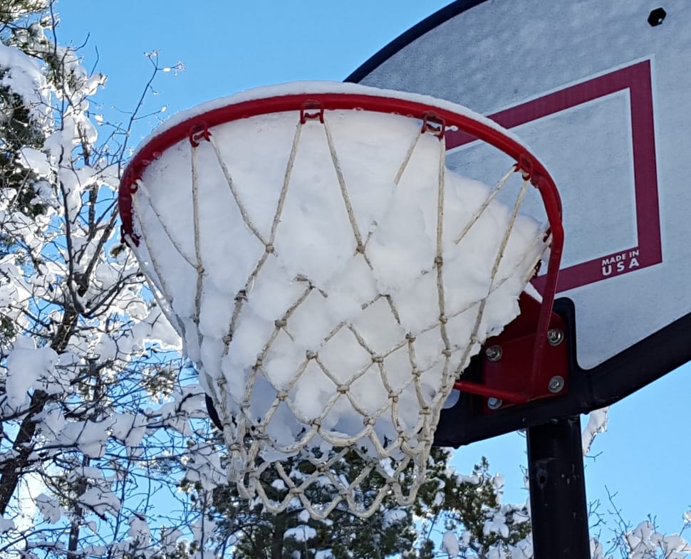 red basketball hoop preview