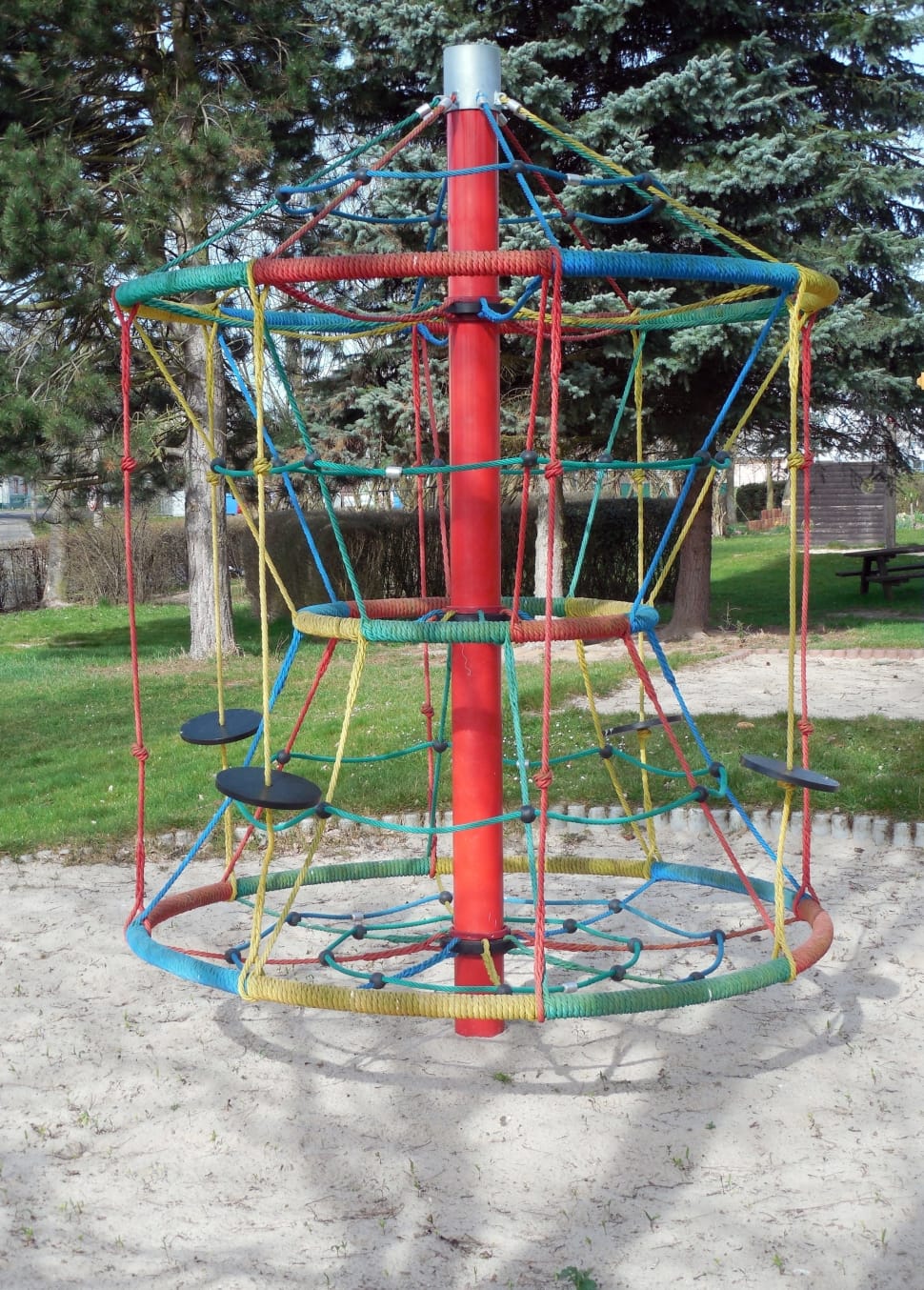 blue red and green playground toy preview