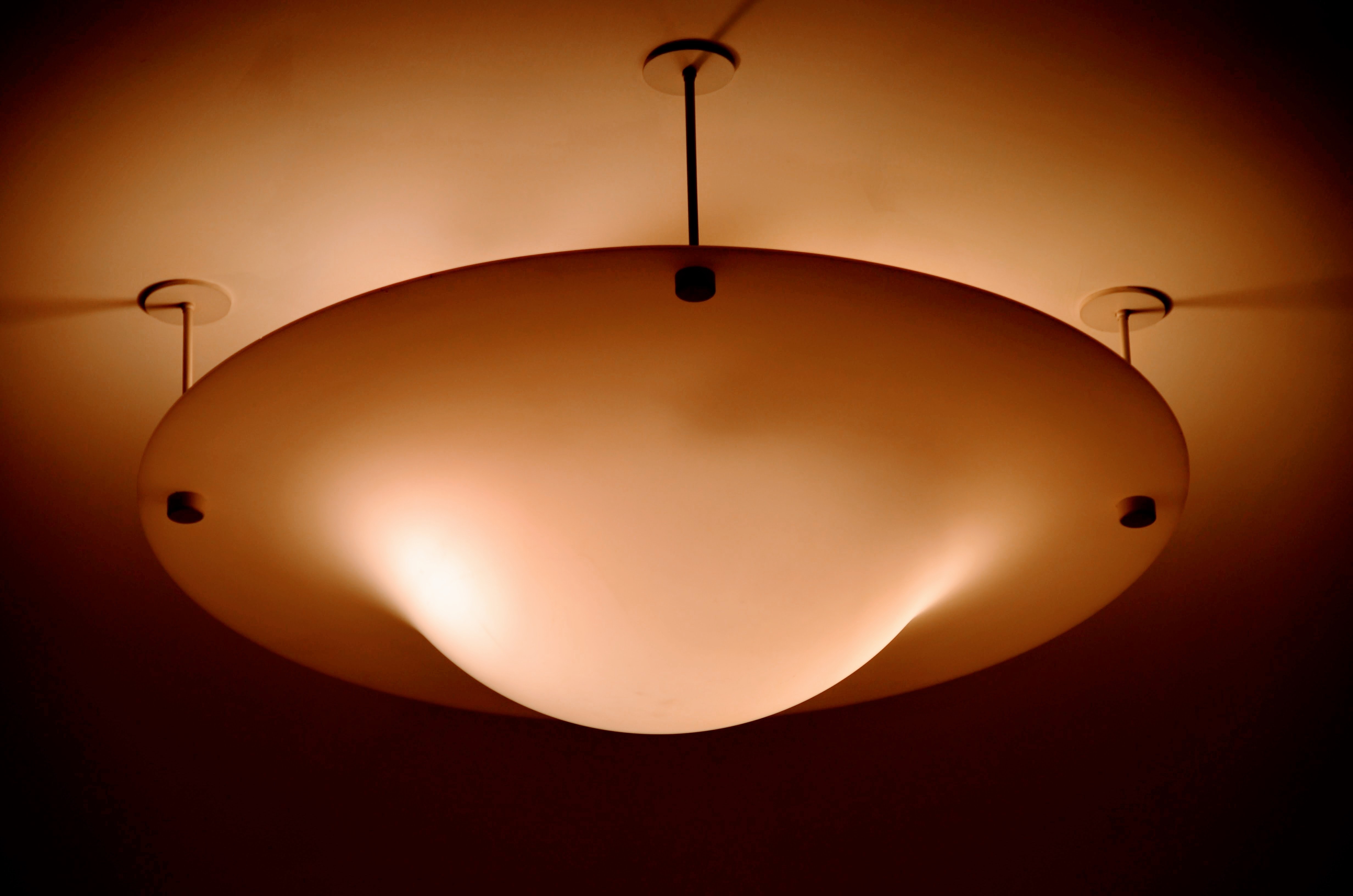 photography of turned lamp