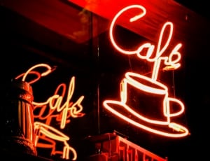 Cafe red Neon signage thumbnail
