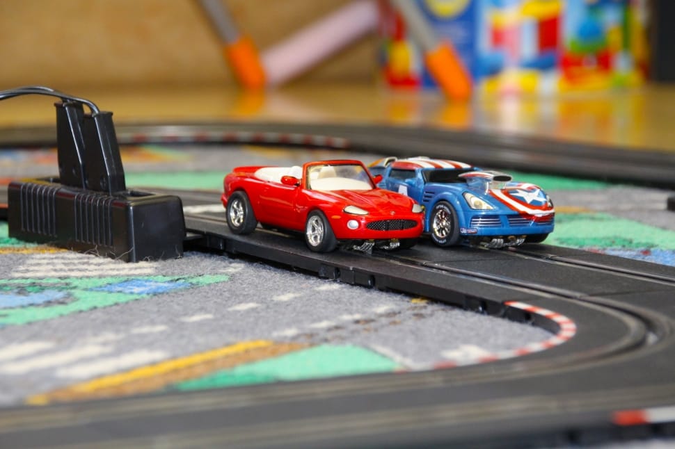 electric slot car track playset preview
