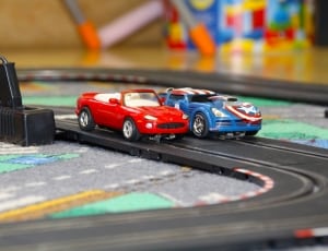 electric slot car track playset thumbnail