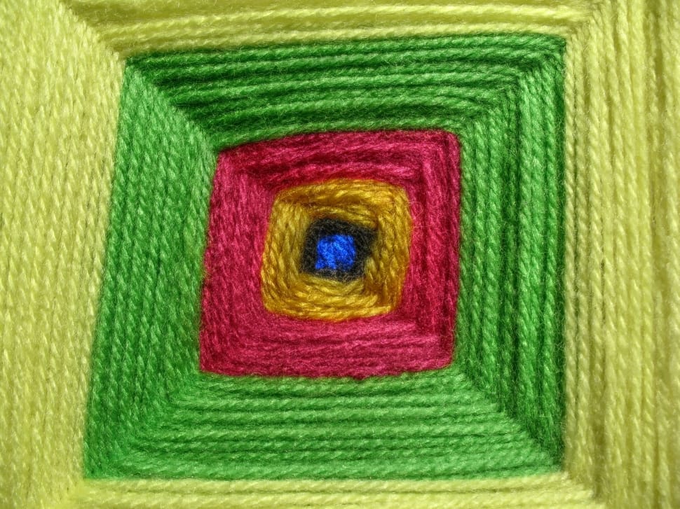 green red and yellow textile preview