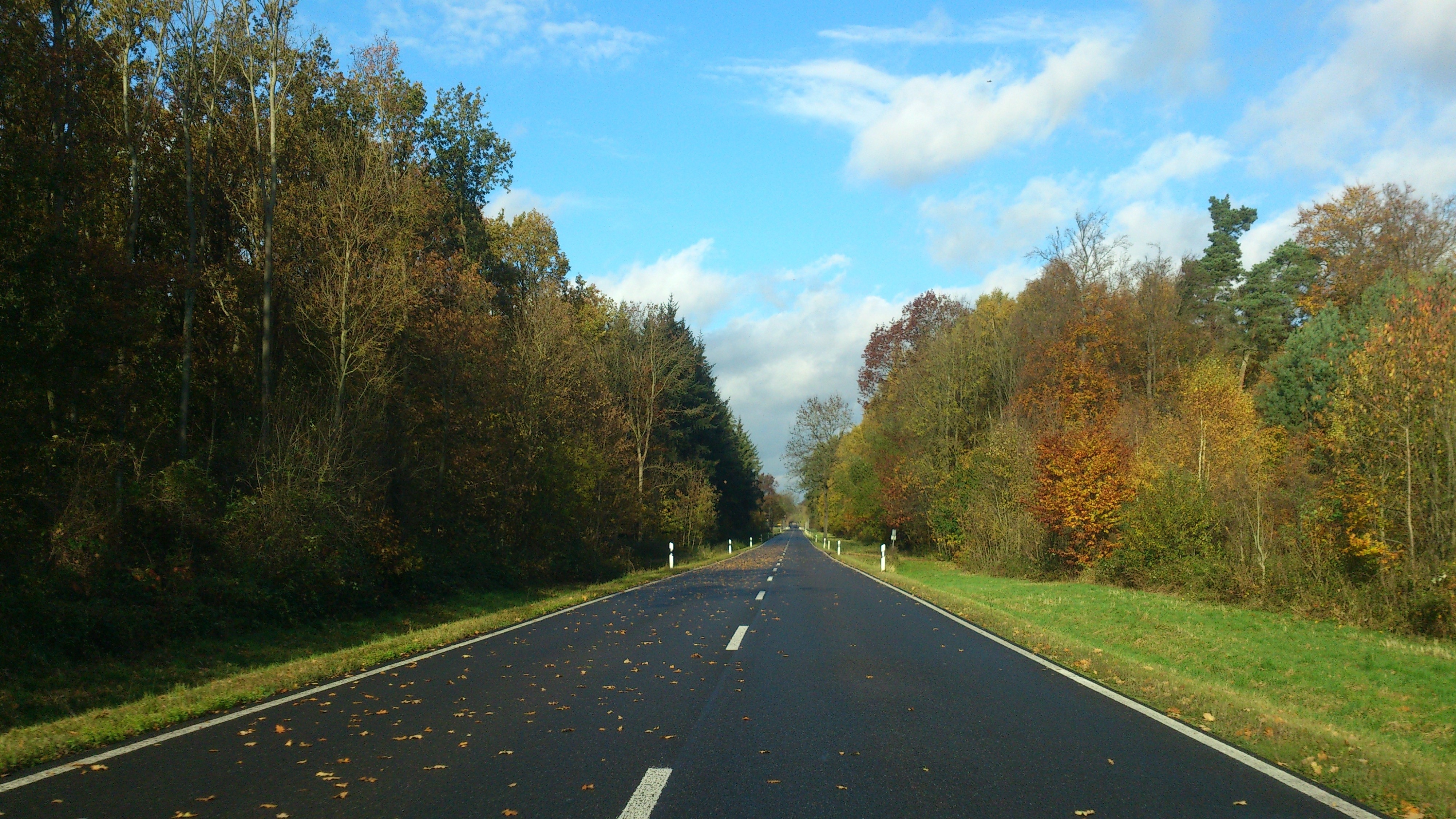 black asphalt road