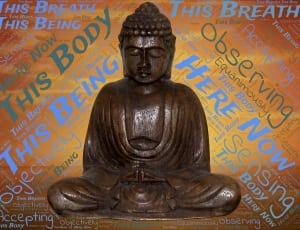 brown wooden buddha carving thumbnail