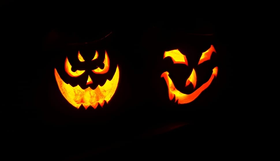 two halloween pumpkin lanterns preview