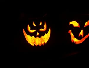 two halloween pumpkin lanterns thumbnail