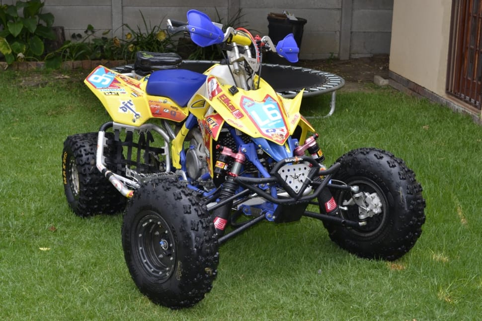 black-blue-and-yellow atv preview