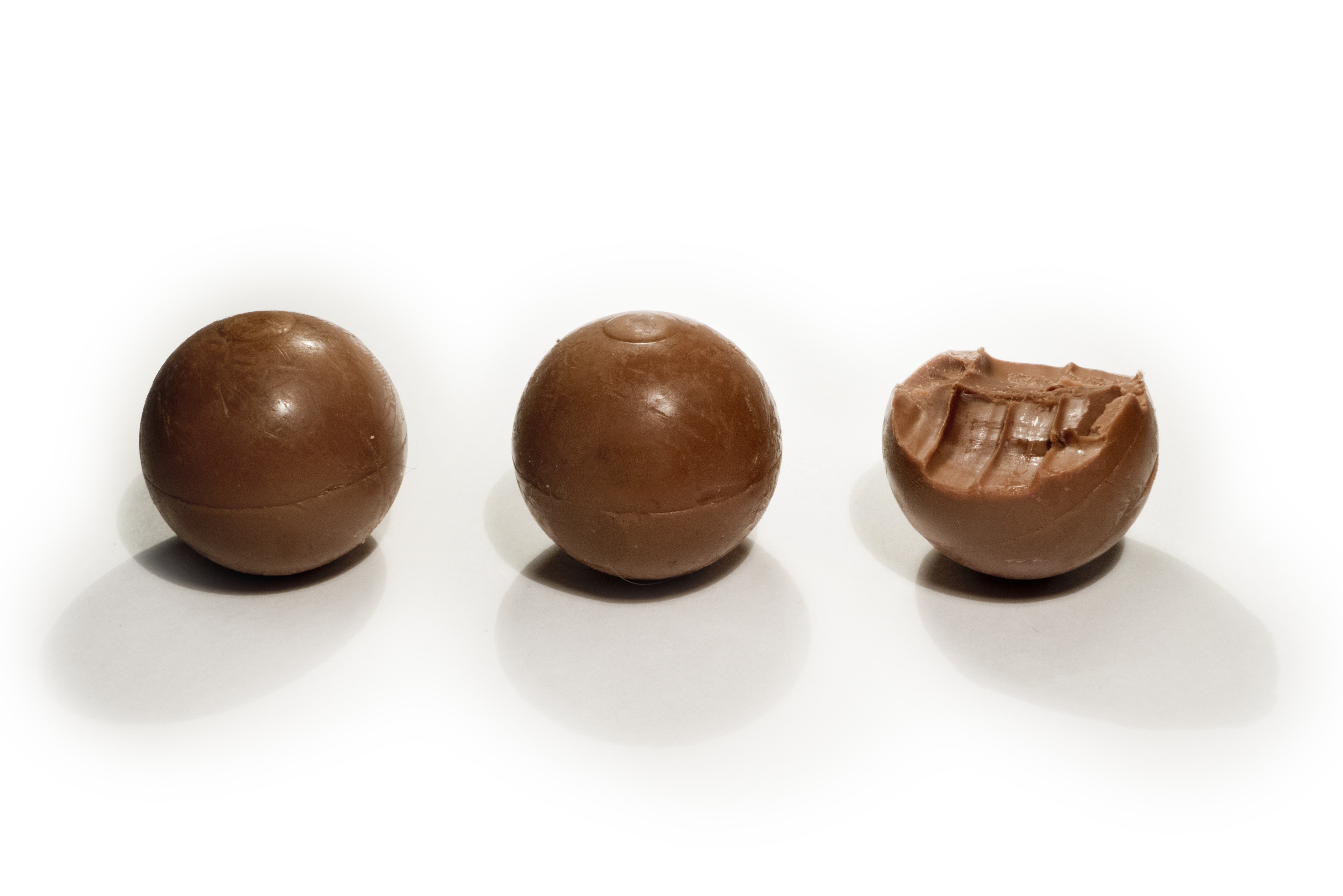 three round chocolates