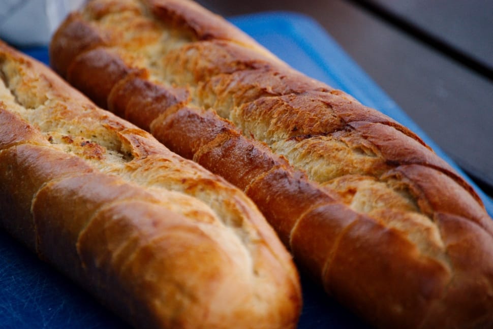 2 baguette breads preview