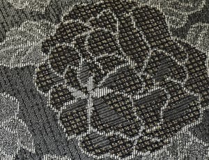 black and gray floral textile thumbnail