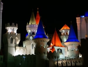 white multi color castle thumbnail