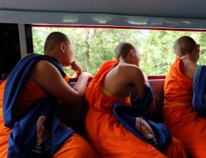 monk's orange dress thumbnail