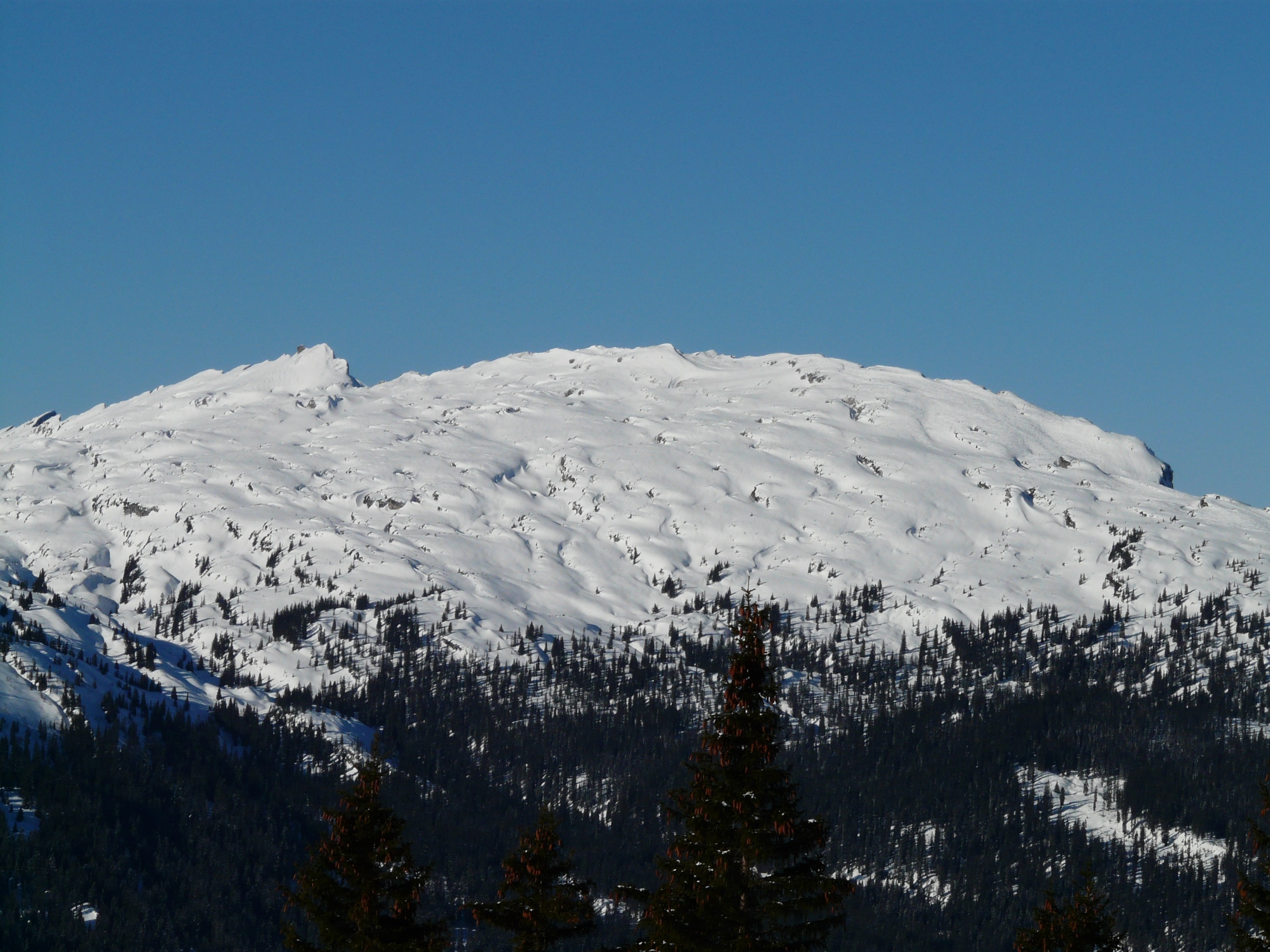 snow cap mountain