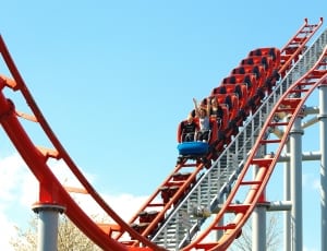 red and gray roller coaster thumbnail