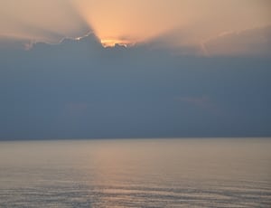 time-lapse photography of calm sea during golden hour thumbnail