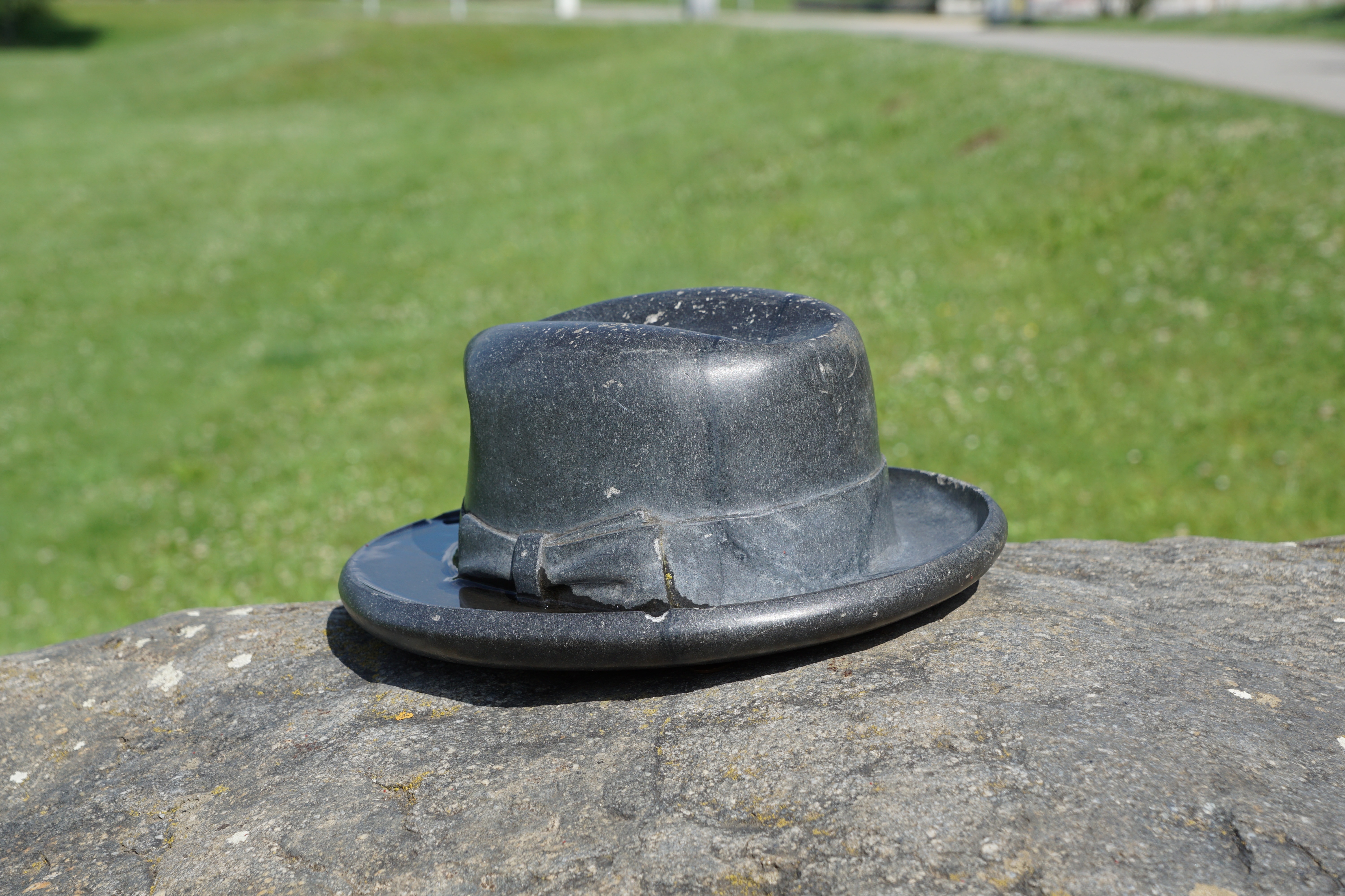 black fedora hat