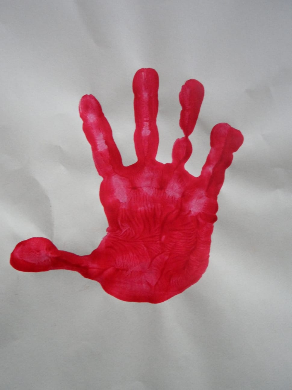 red hand print preview