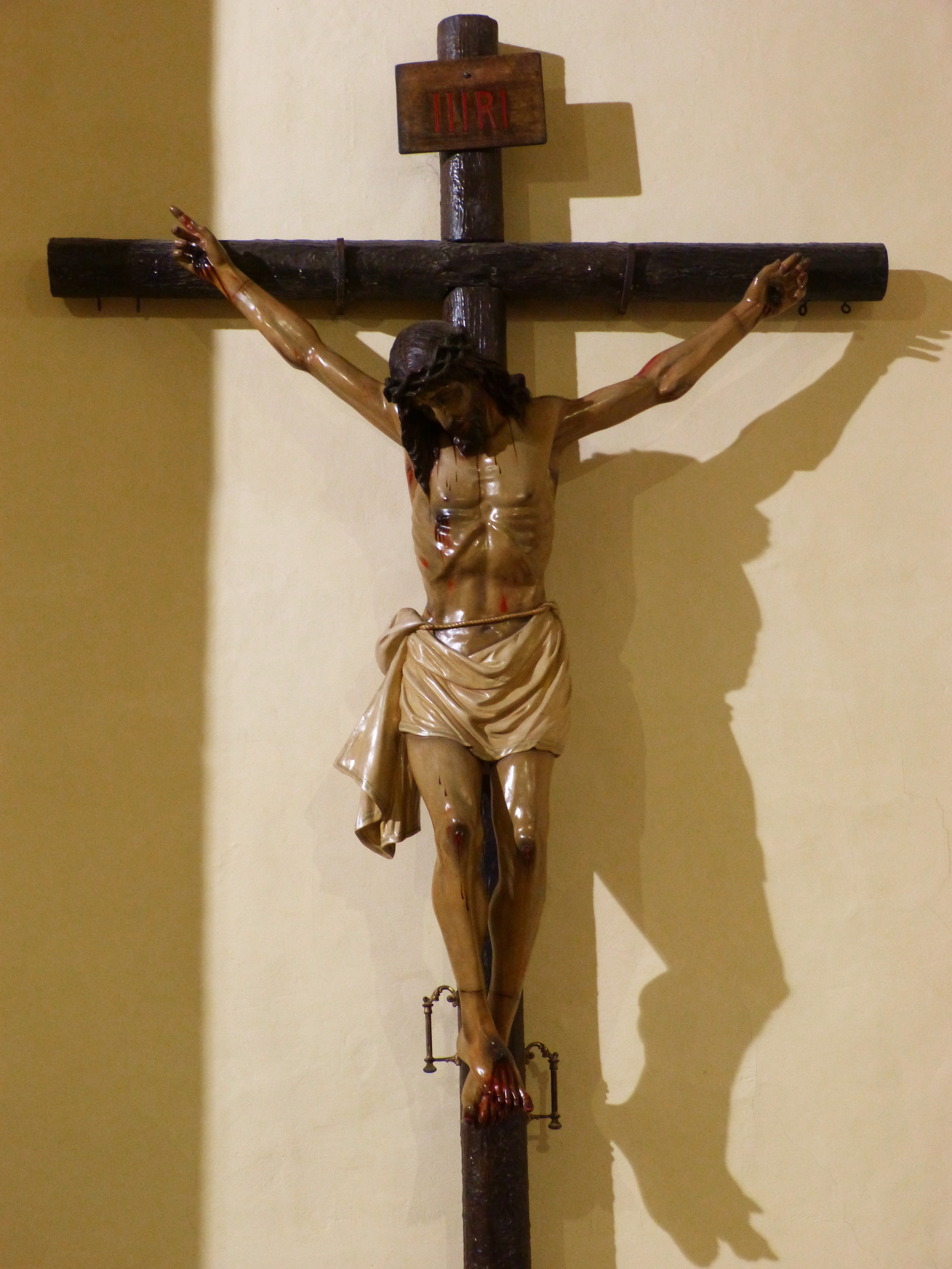 brown crucifix
