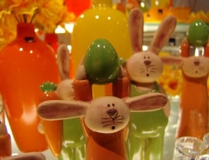 bunny ceramic figurine lot thumbnail