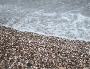 brown stones near sea thumbnail