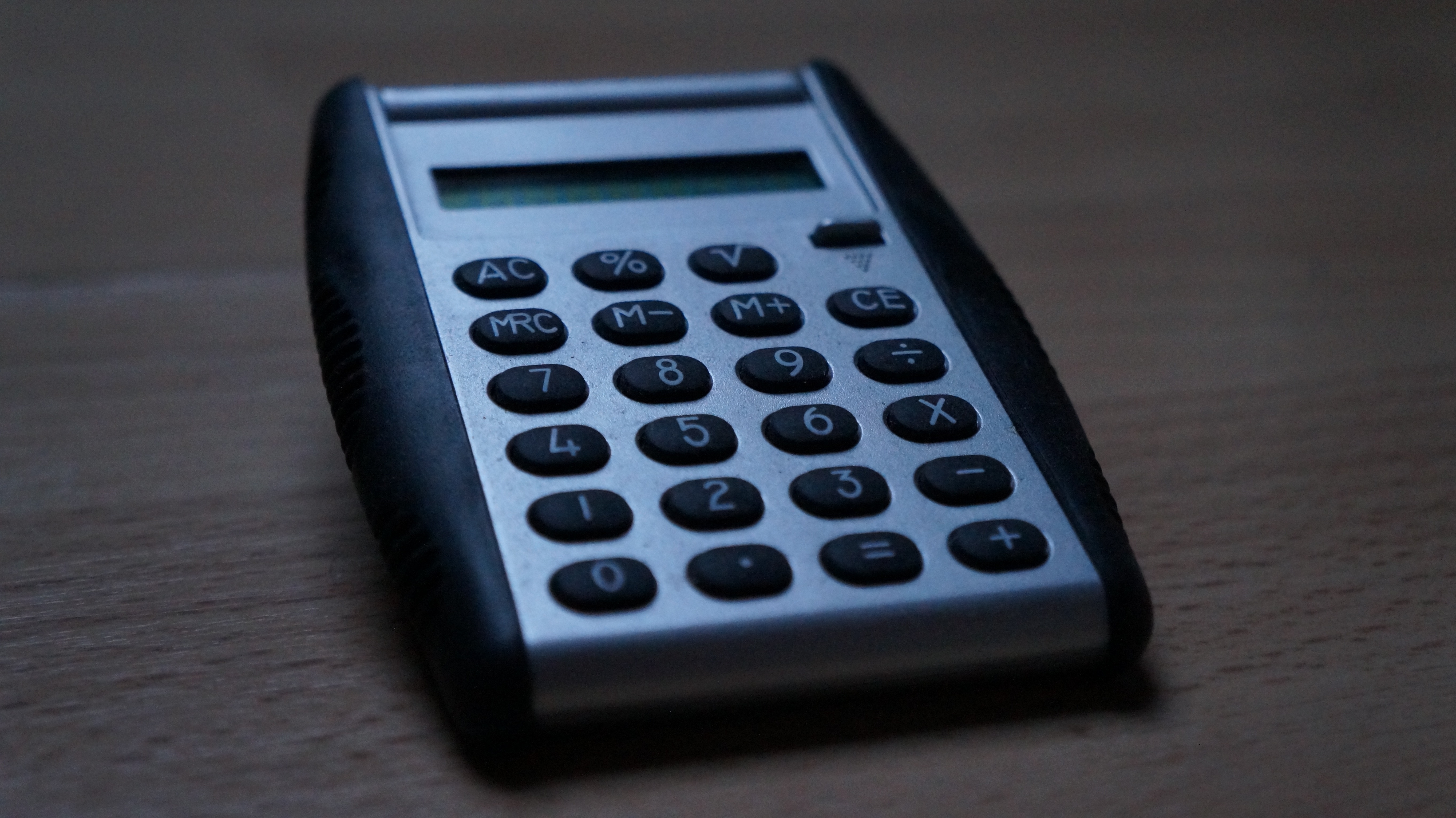 black and gray calculator