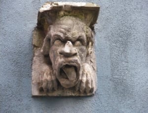 person open mouth concrete wall decor thumbnail