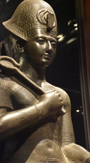 brown egyptian deity statur thumbnail
