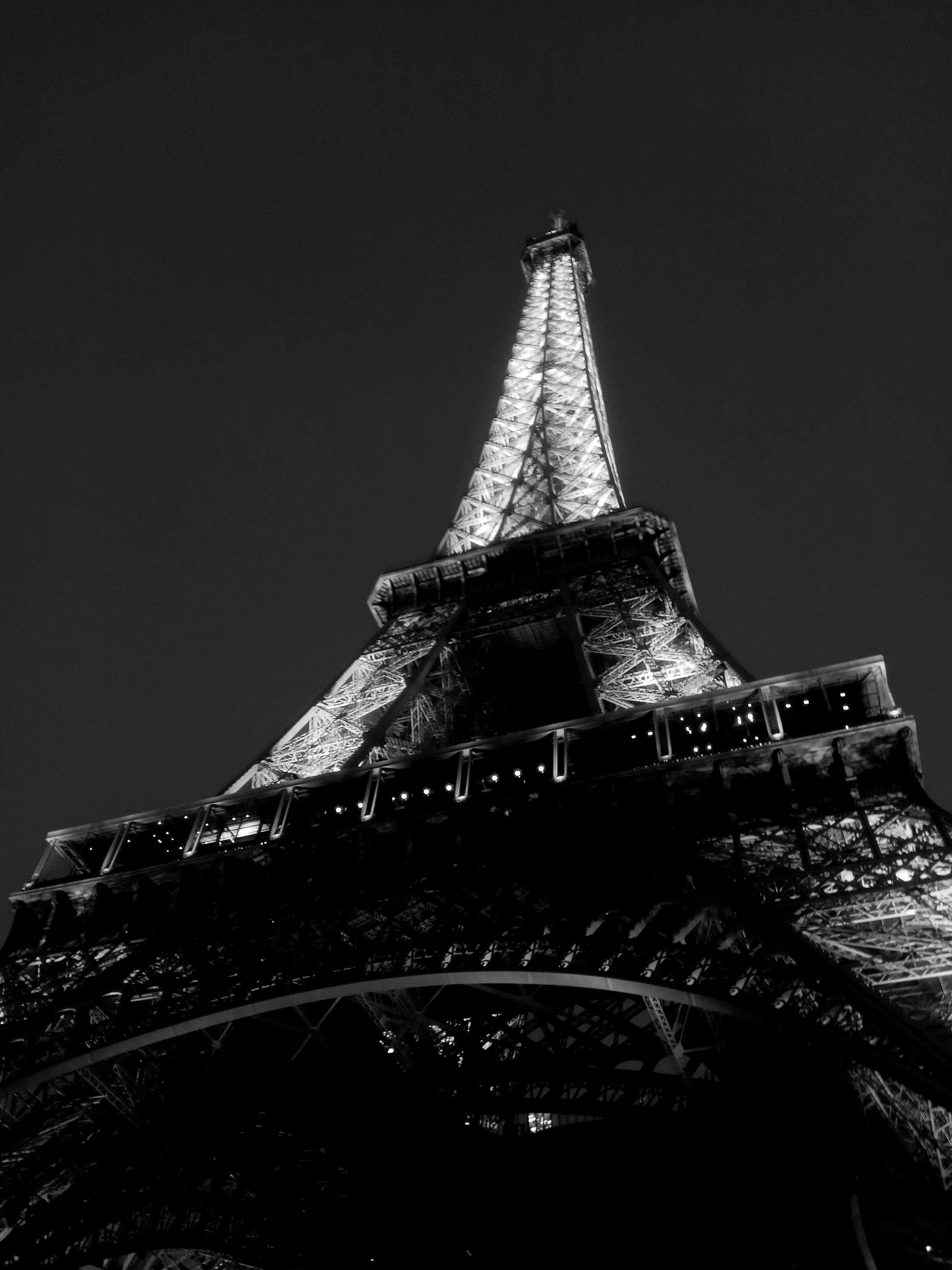 low angle photo of paris eiffel tower