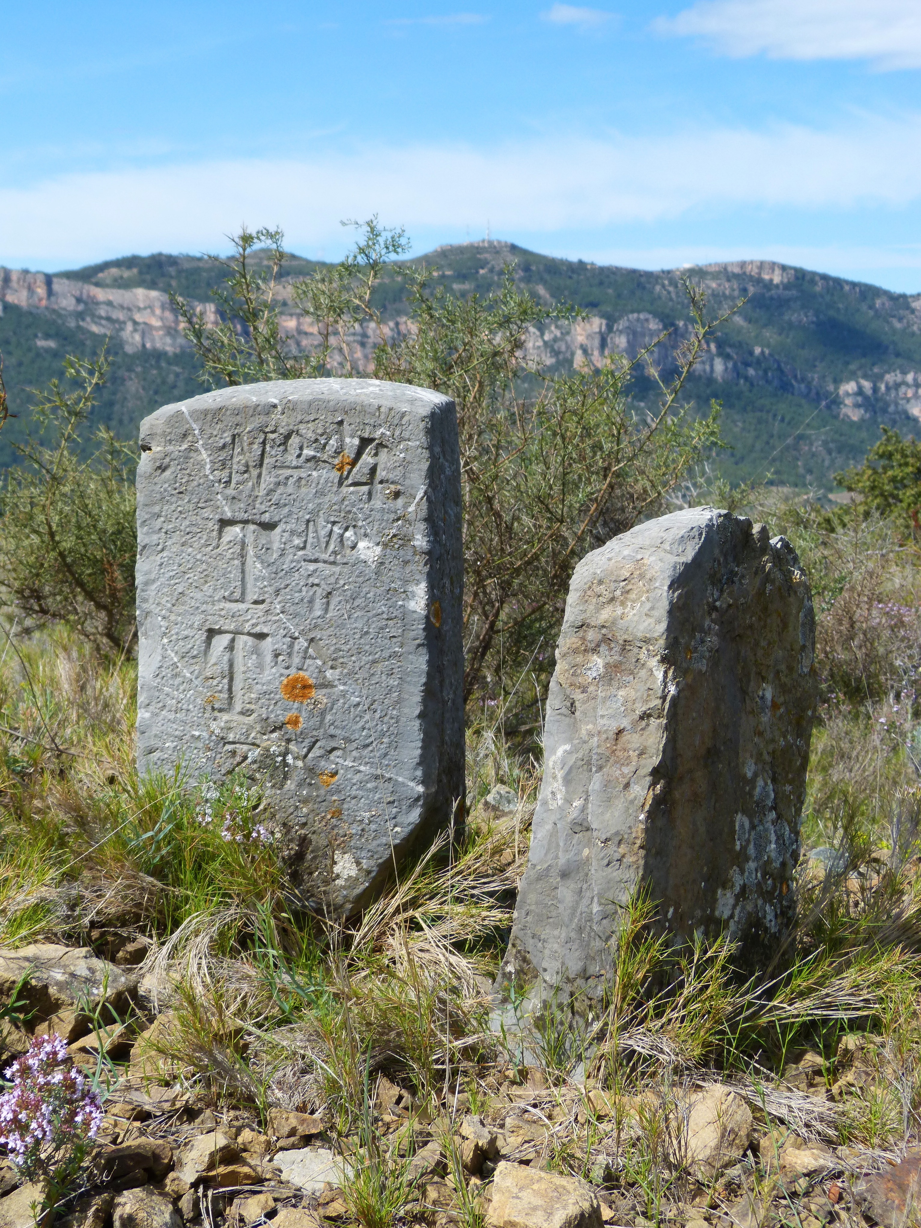 2 gravestones