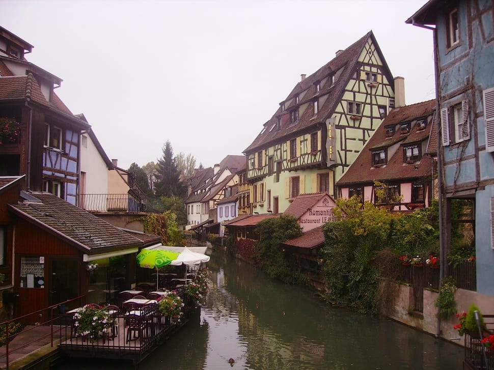 residential buildings with river in between preview