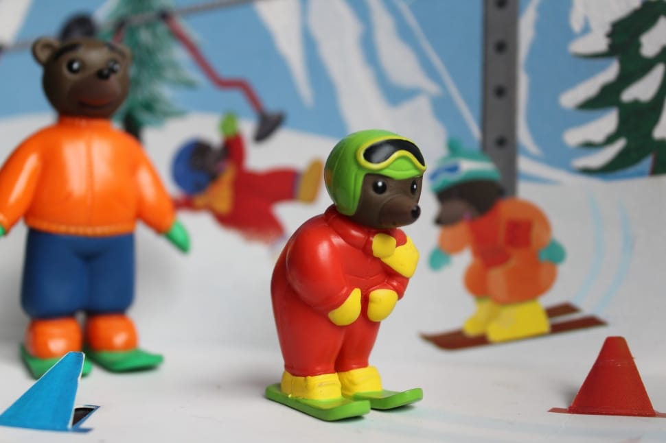 seal in red and yellow suit plastic toy preview