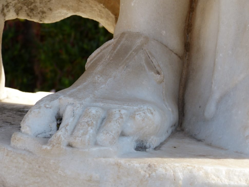 beige foot statue preview