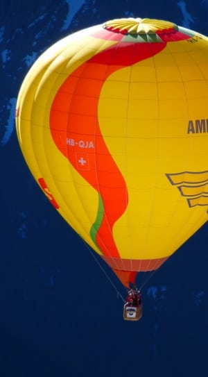 american yellow hot air balloon thumbnail