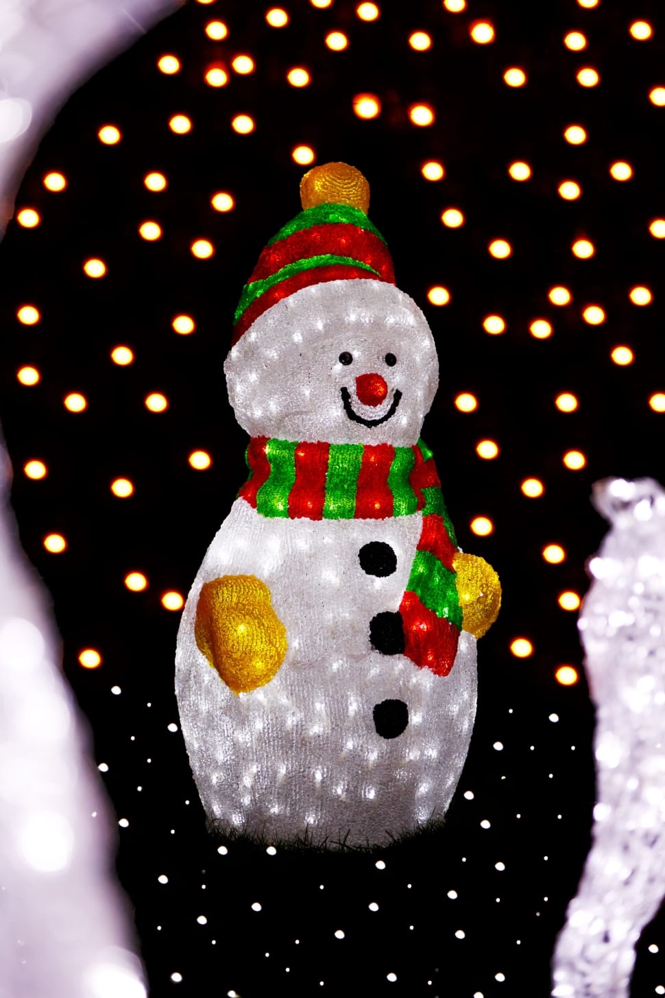 white red and green snowman illustration preview